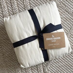 Eddie Bauer Home Cream Flannel Sheet Set